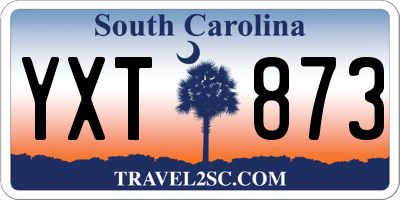 SC license plate YXT873