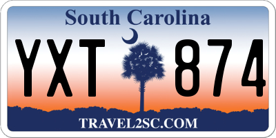 SC license plate YXT874