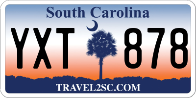 SC license plate YXT878
