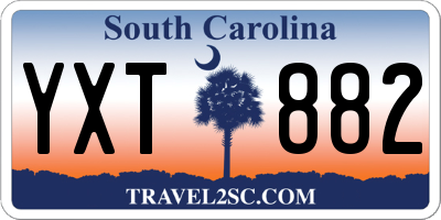 SC license plate YXT882