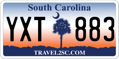 SC license plate YXT883