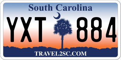 SC license plate YXT884