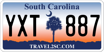 SC license plate YXT887
