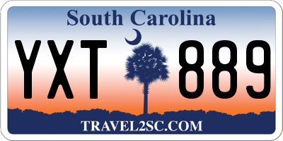SC license plate YXT889