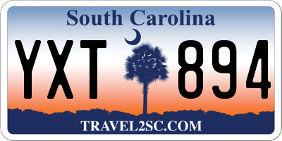 SC license plate YXT894