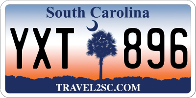 SC license plate YXT896