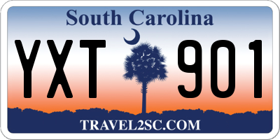 SC license plate YXT901