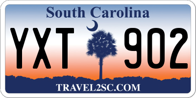 SC license plate YXT902