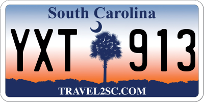 SC license plate YXT913