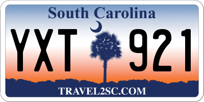SC license plate YXT921