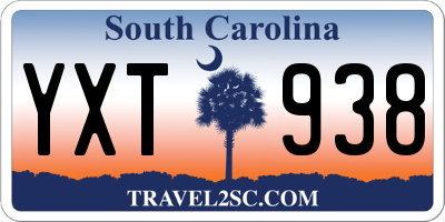SC license plate YXT938