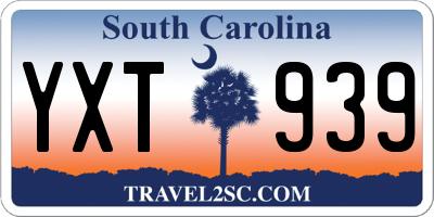 SC license plate YXT939