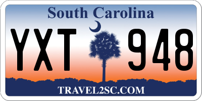 SC license plate YXT948