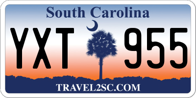 SC license plate YXT955