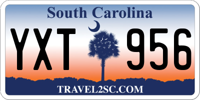 SC license plate YXT956