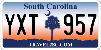 SC license plate YXT957