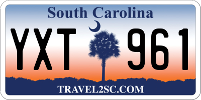 SC license plate YXT961
