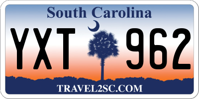 SC license plate YXT962