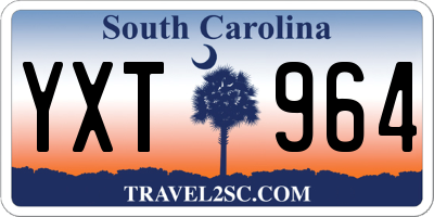 SC license plate YXT964