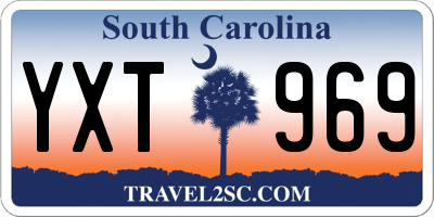 SC license plate YXT969