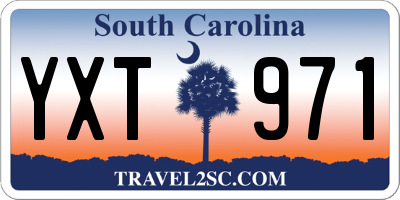 SC license plate YXT971