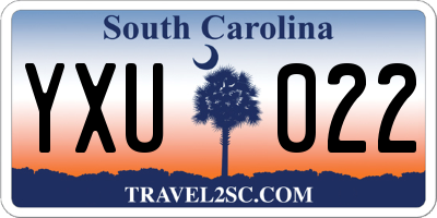 SC license plate YXU022