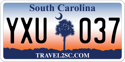 SC license plate YXU037