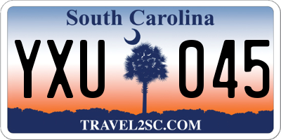 SC license plate YXU045