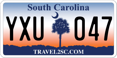 SC license plate YXU047