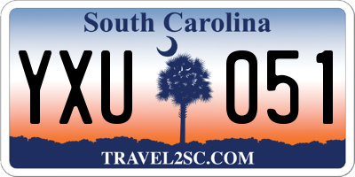 SC license plate YXU051