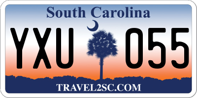 SC license plate YXU055