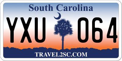 SC license plate YXU064