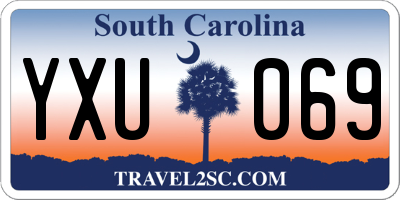 SC license plate YXU069