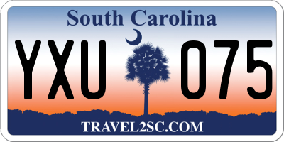 SC license plate YXU075