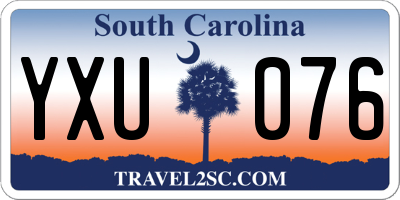 SC license plate YXU076