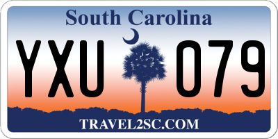 SC license plate YXU079