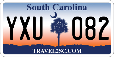 SC license plate YXU082