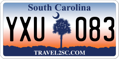 SC license plate YXU083