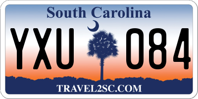 SC license plate YXU084