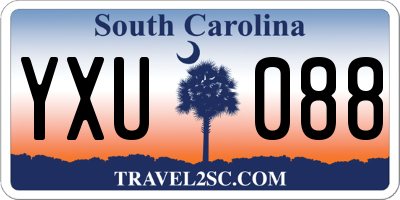 SC license plate YXU088