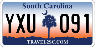 SC license plate YXU091