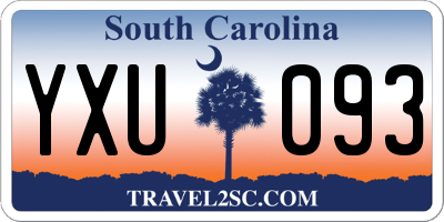 SC license plate YXU093