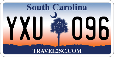 SC license plate YXU096