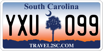 SC license plate YXU099