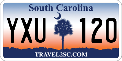 SC license plate YXU120