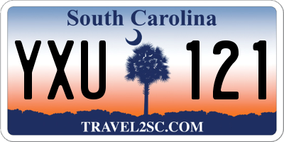 SC license plate YXU121