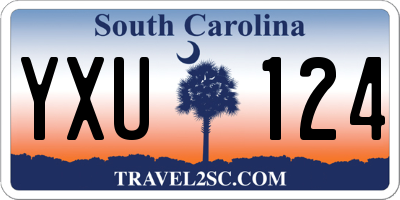 SC license plate YXU124