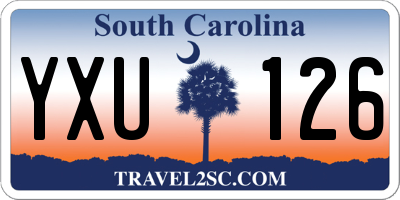 SC license plate YXU126