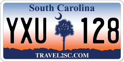 SC license plate YXU128