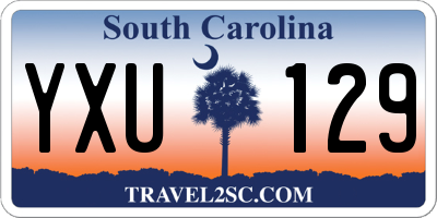 SC license plate YXU129